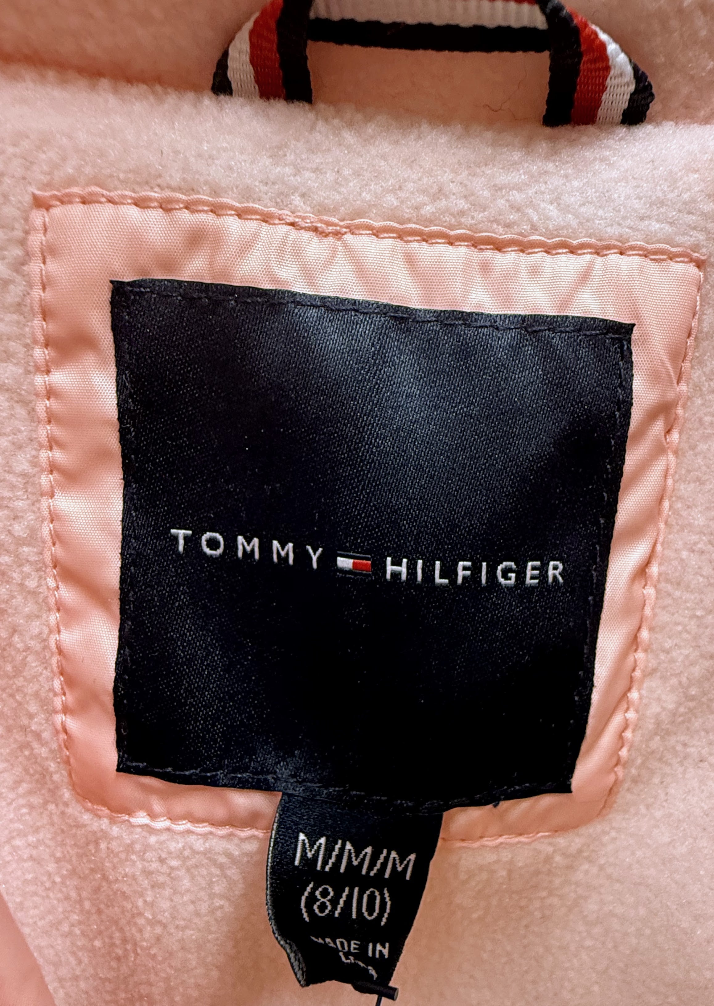 Tommy Hilfiger Girls Crystal Rose removable hood coat | Size Medium (8-10)