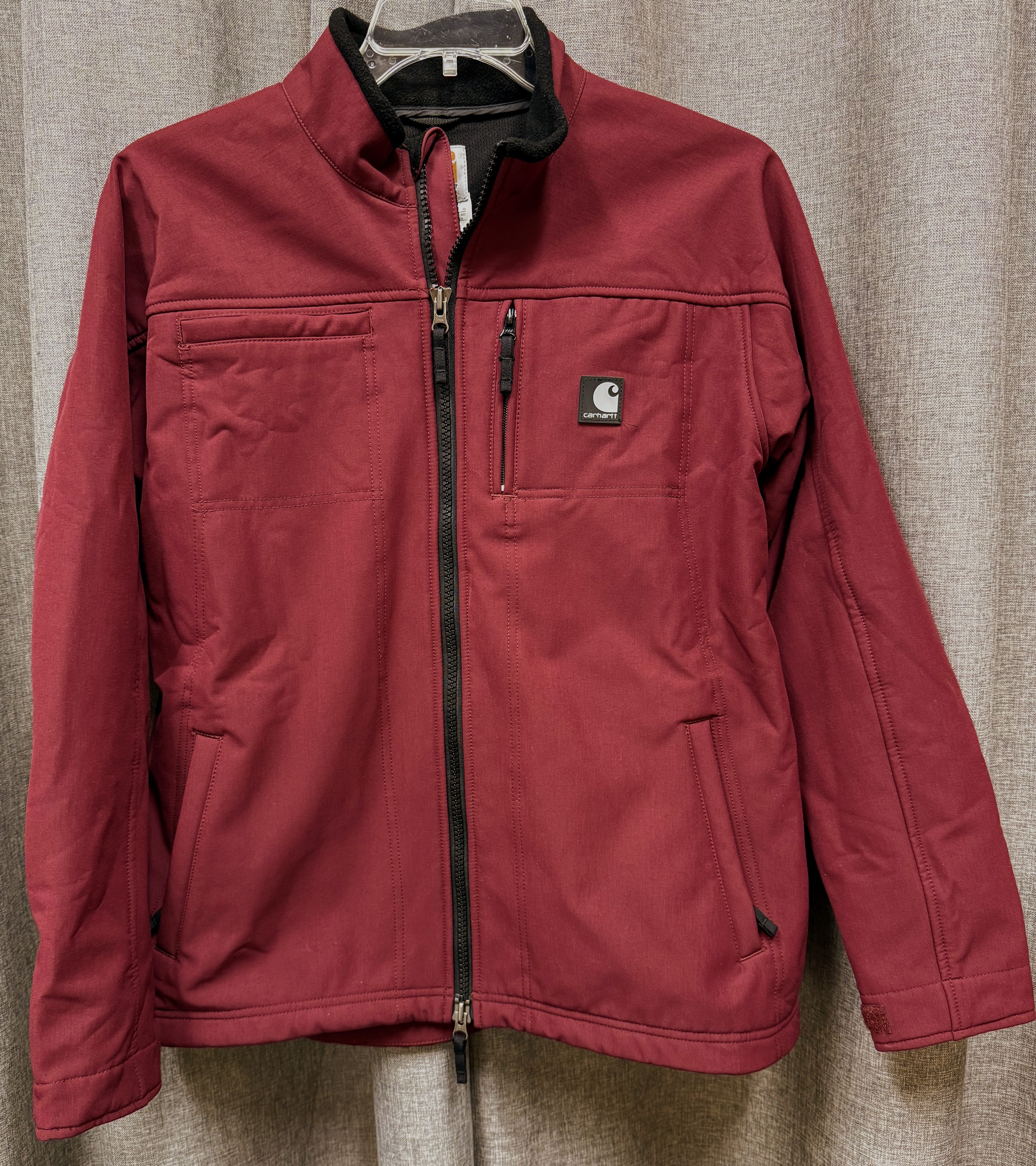 Carhartt Women's Burgundy Soft Shell Jacket | Size XL