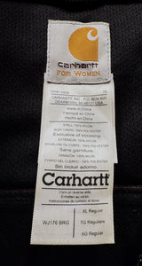 Carhartt Women's Burgundy Soft Shell Jacket | Size XL