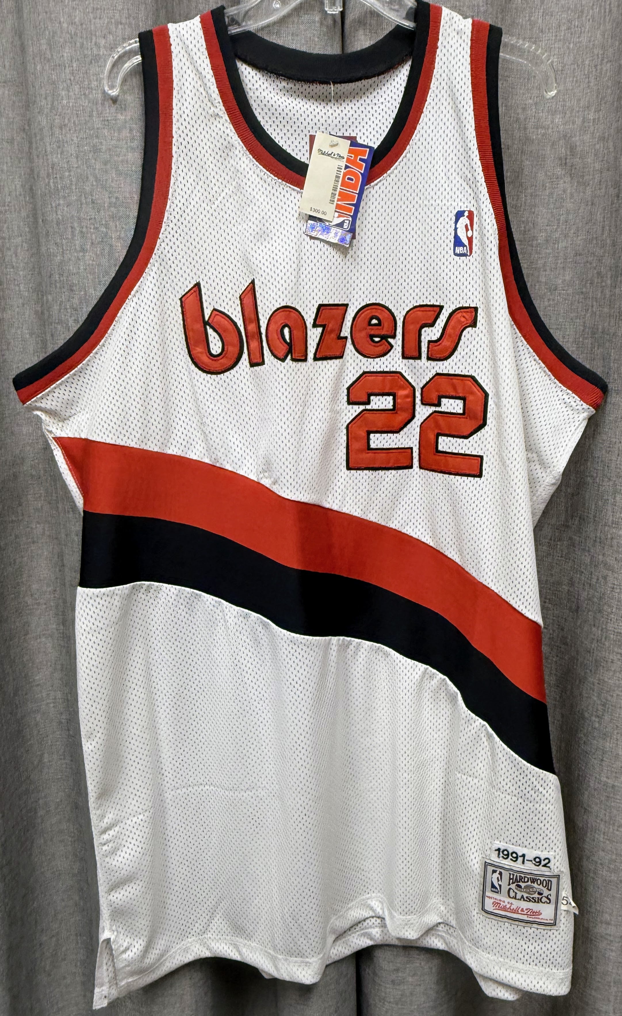 Mitchell & Ness Clyde Drexler 1991-92 Portland Trailblazers White Jersey