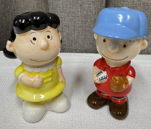 Benjamin & Medwin Charlie Brown & Lucy Salt & Pepper Shakers