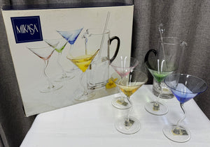 Mikasa Baja Crystal Martini Set