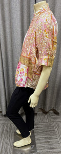 Elie Tahari Aurora Print Blouse | Size Large