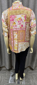 Elie Tahari Aurora Print Blouse | Size Large