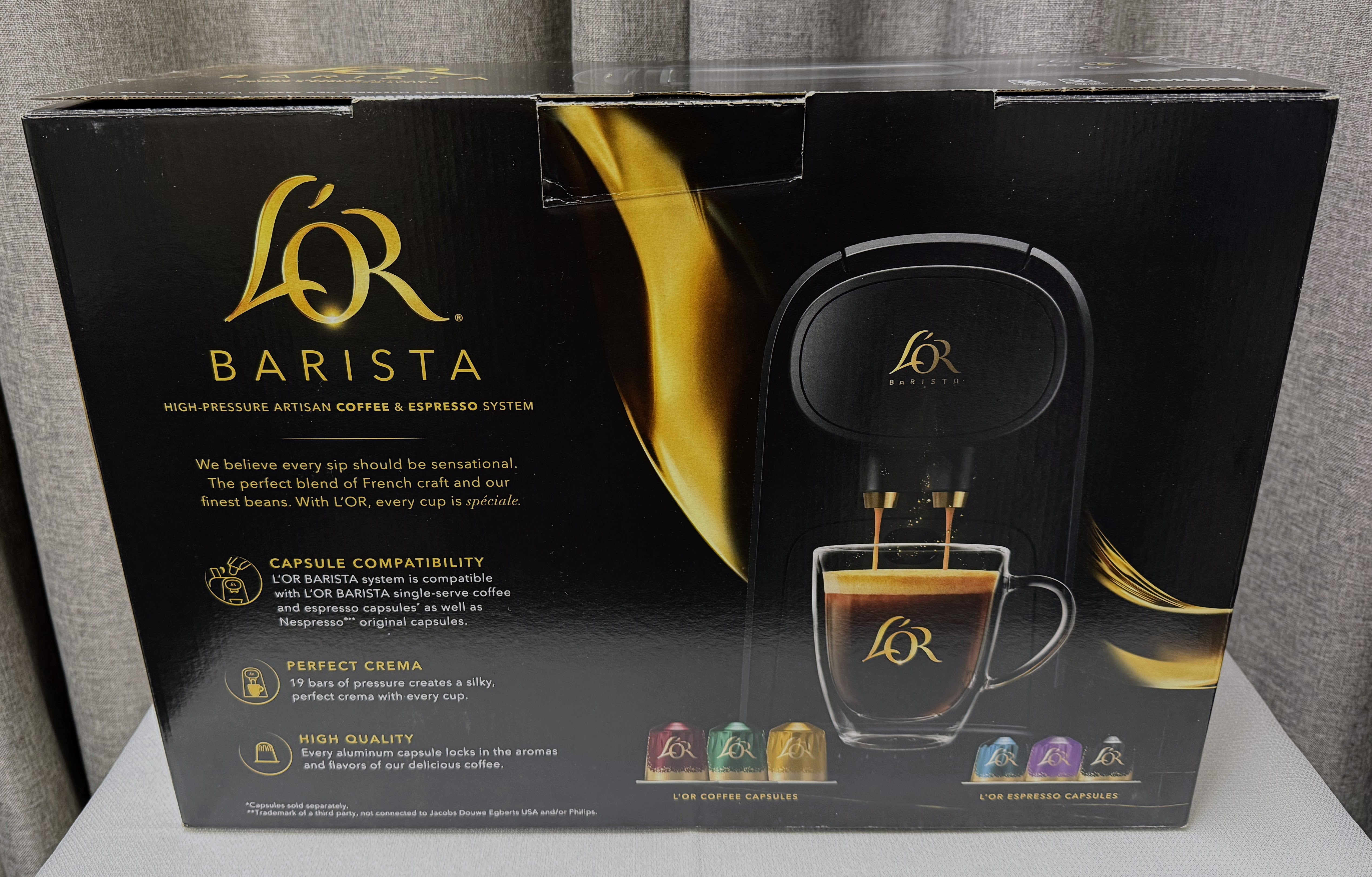 The L'OR Barista System with single-serve coffee & espresso