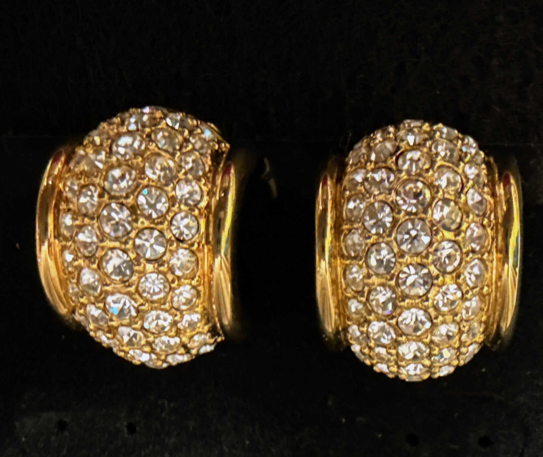 Vintage Swarovski Clip On Earrings