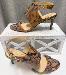 Jessica Simpson Elari Snakeskin Heels | Size 8.5
