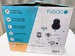 FUGOO Inferno Portable Bluetooth Speaker & Glass Top Lantern