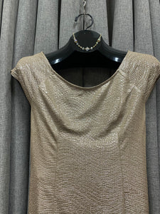 Guess Fitted Champagne Shimmer Dress / Size 6