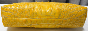 Brahmin Buttercup Crocodile Embossed Bag