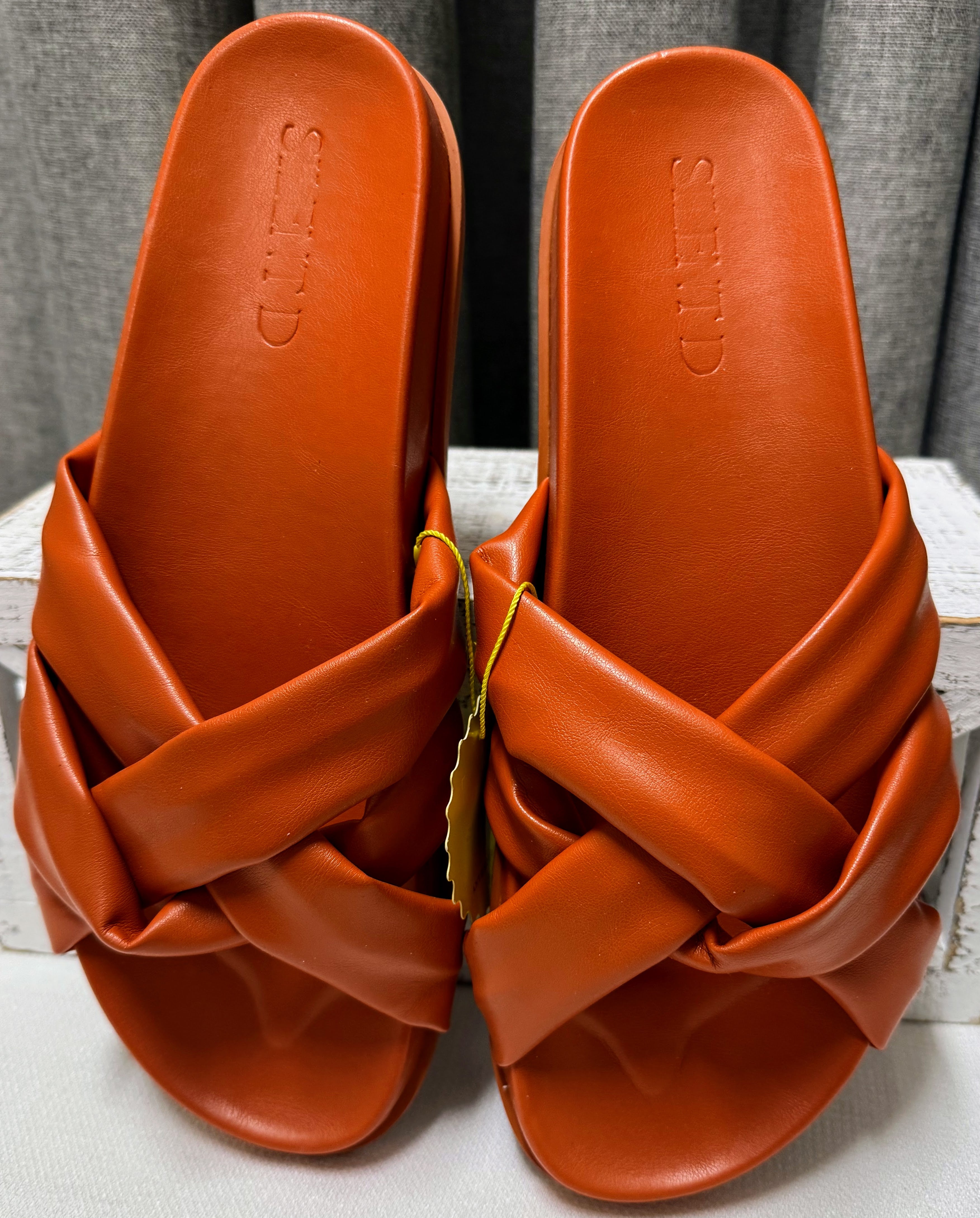 Anthropologie Women's Orange Slides | Size 40 EU
