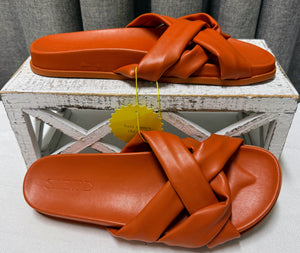Anthropologie Women's Orange Slides | Size 40 EU