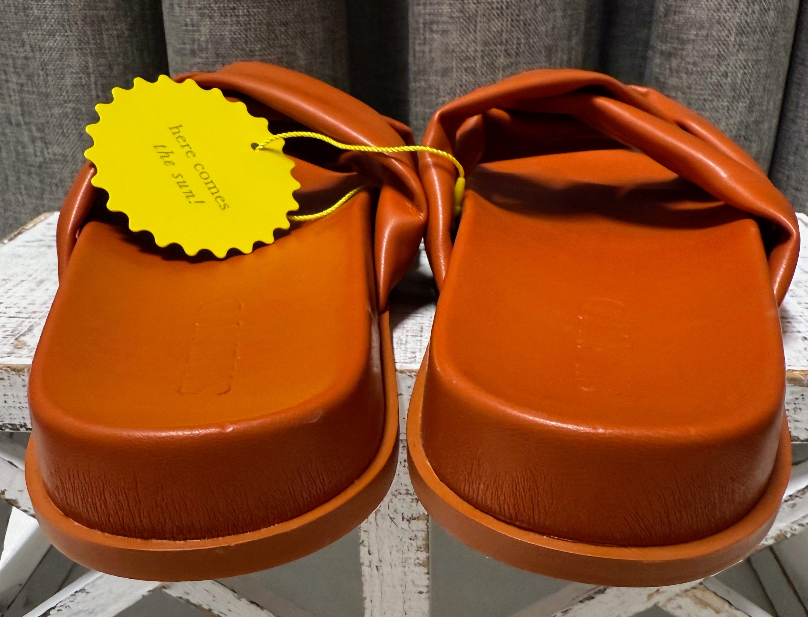 Anthropologie Women's Orange Slides | Size 40 EU