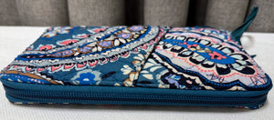 Vera Bradley Family Travel Wallet - Haymarket Paisley Jewel