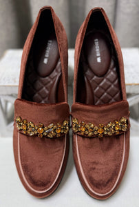 Birdies The Sparrow - Brandy Velvet Jewel | Size 9