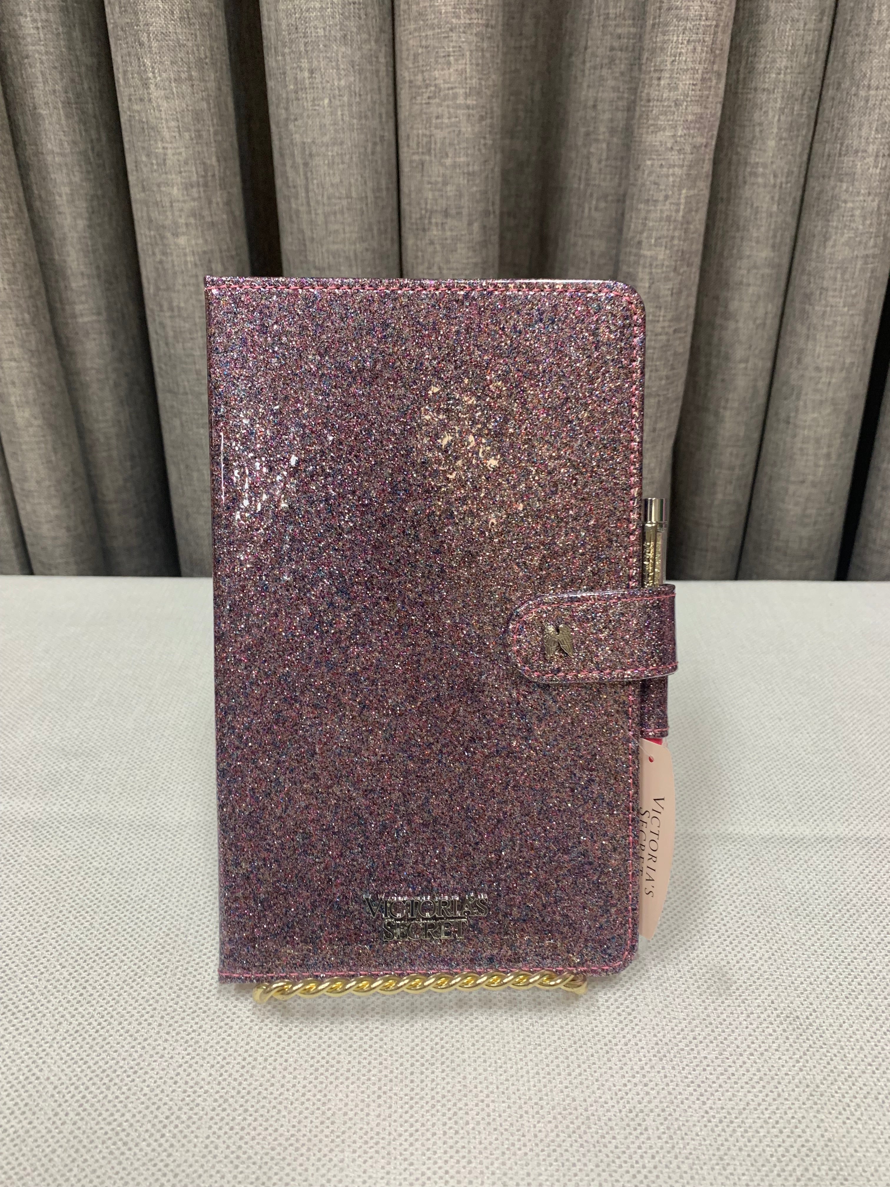 Victoria's Secret Limited Edition Purple Sparkly Journal & Pen Set