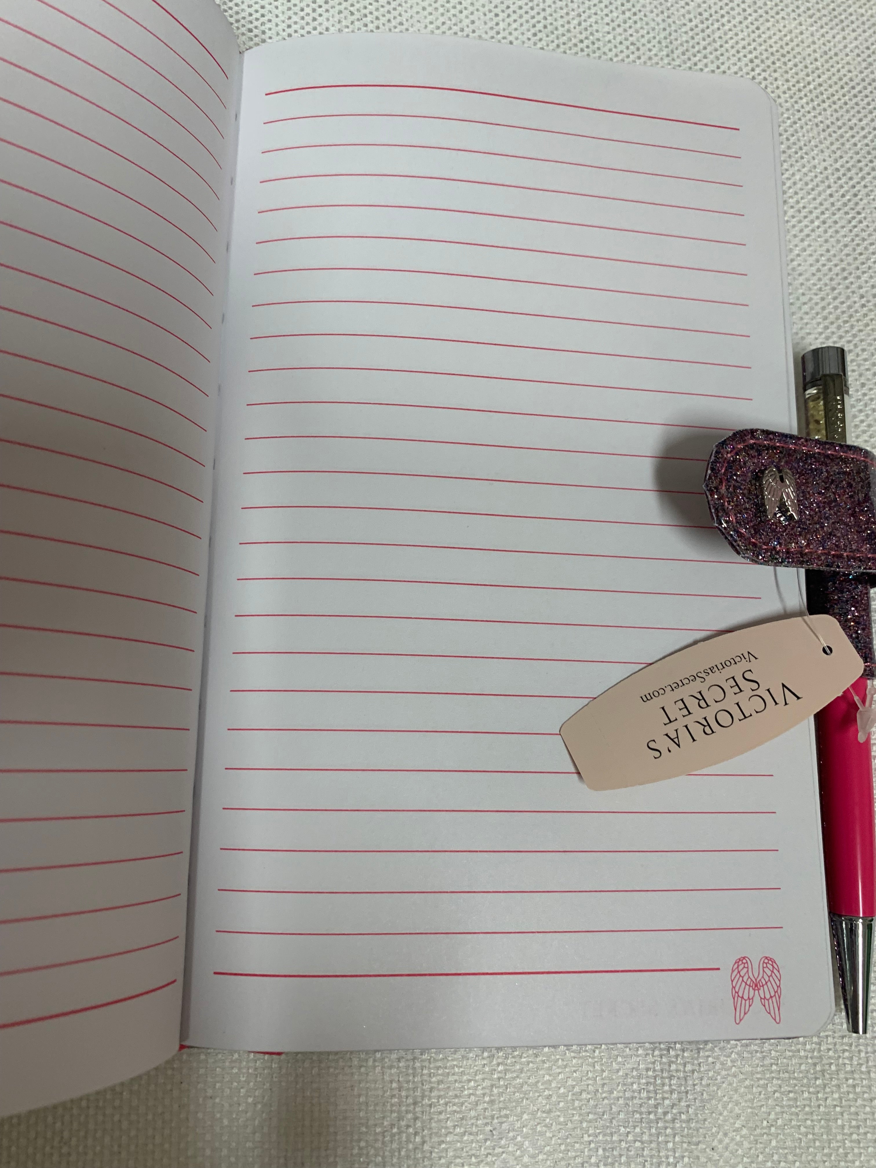 Victoria's Secret Limited Edition Purple Sparkly Journal & Pen Set