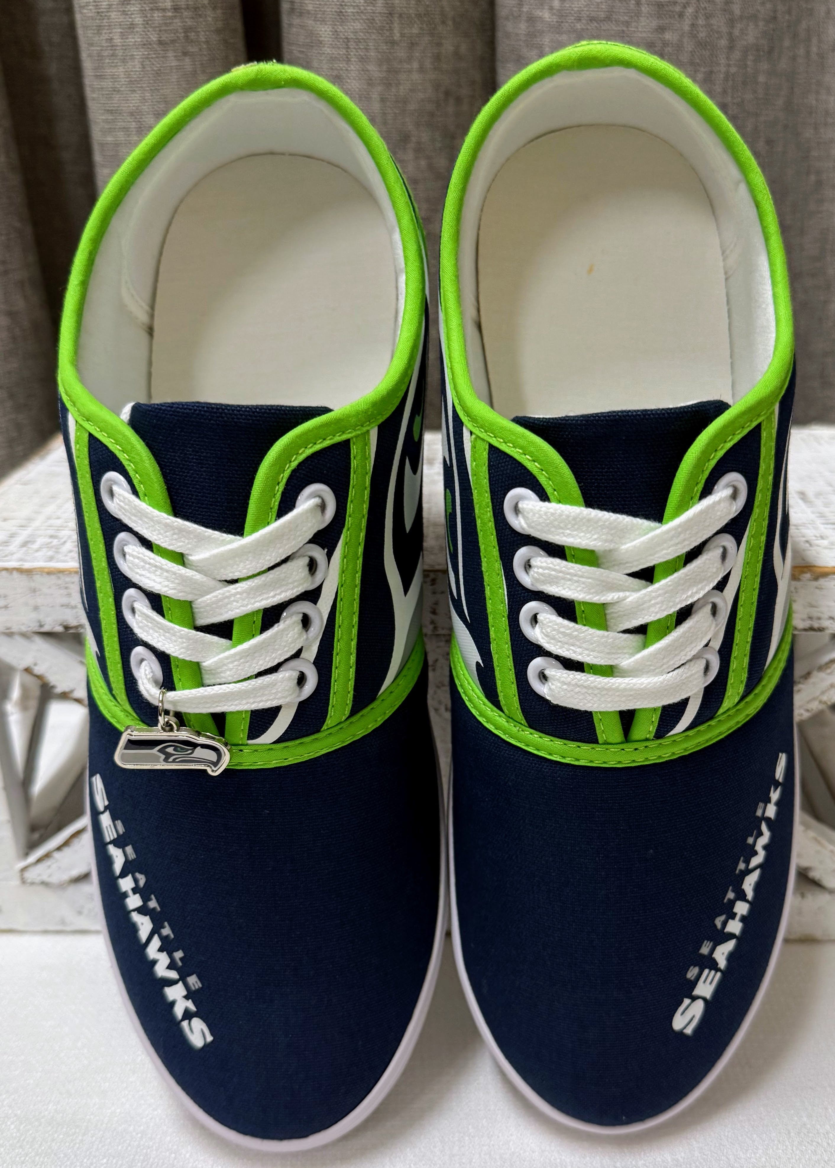 The Bradford Exchange NFL Seattle Seahawks Sneakers | Size 8.5
