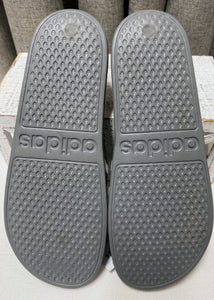 Adidas Adilette Grey/White Unisex Slip-on's | Size 12M/13W