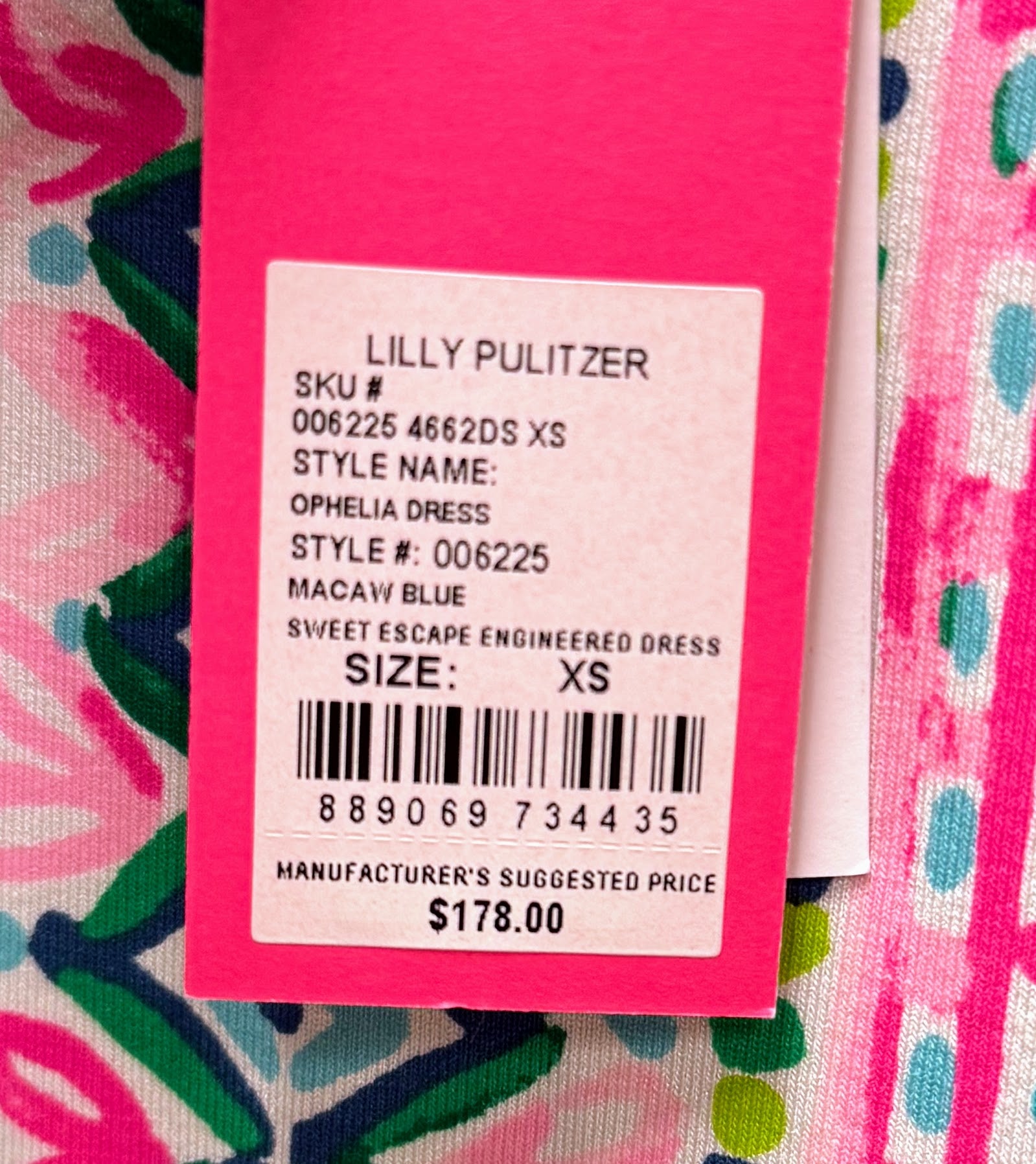 Lilly Pulitzer Ophelia Dress - Macaw Blue | Size XS