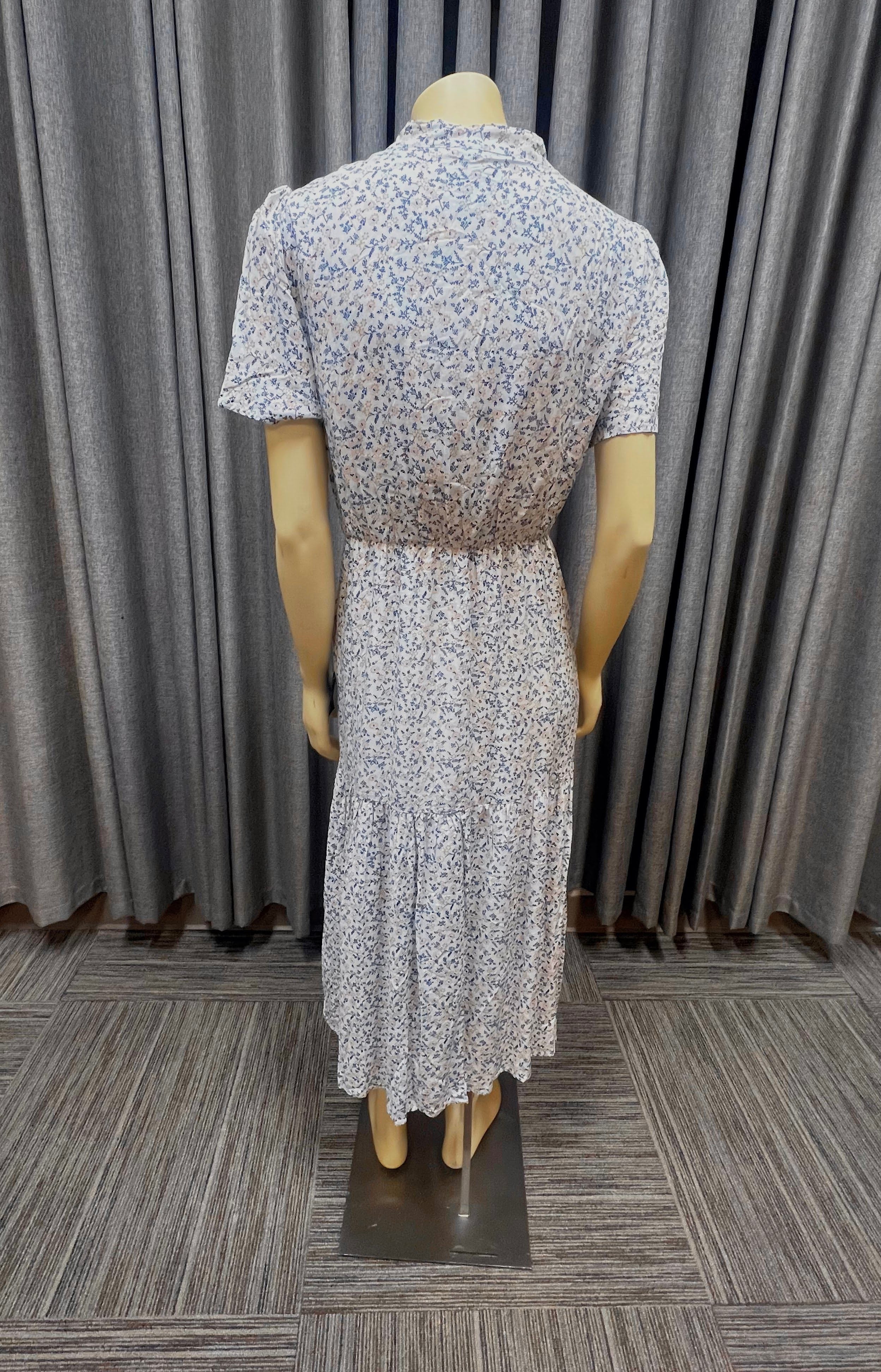 LuLu's Floral Tie Dress | Size XL