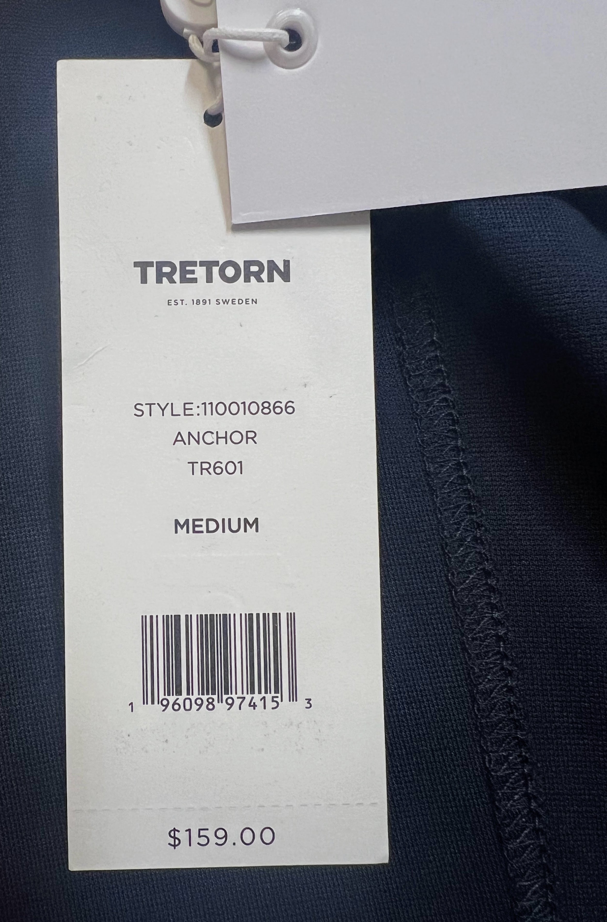 Tretorn Navy Blue Anchor Coat with detachable hood | Size M