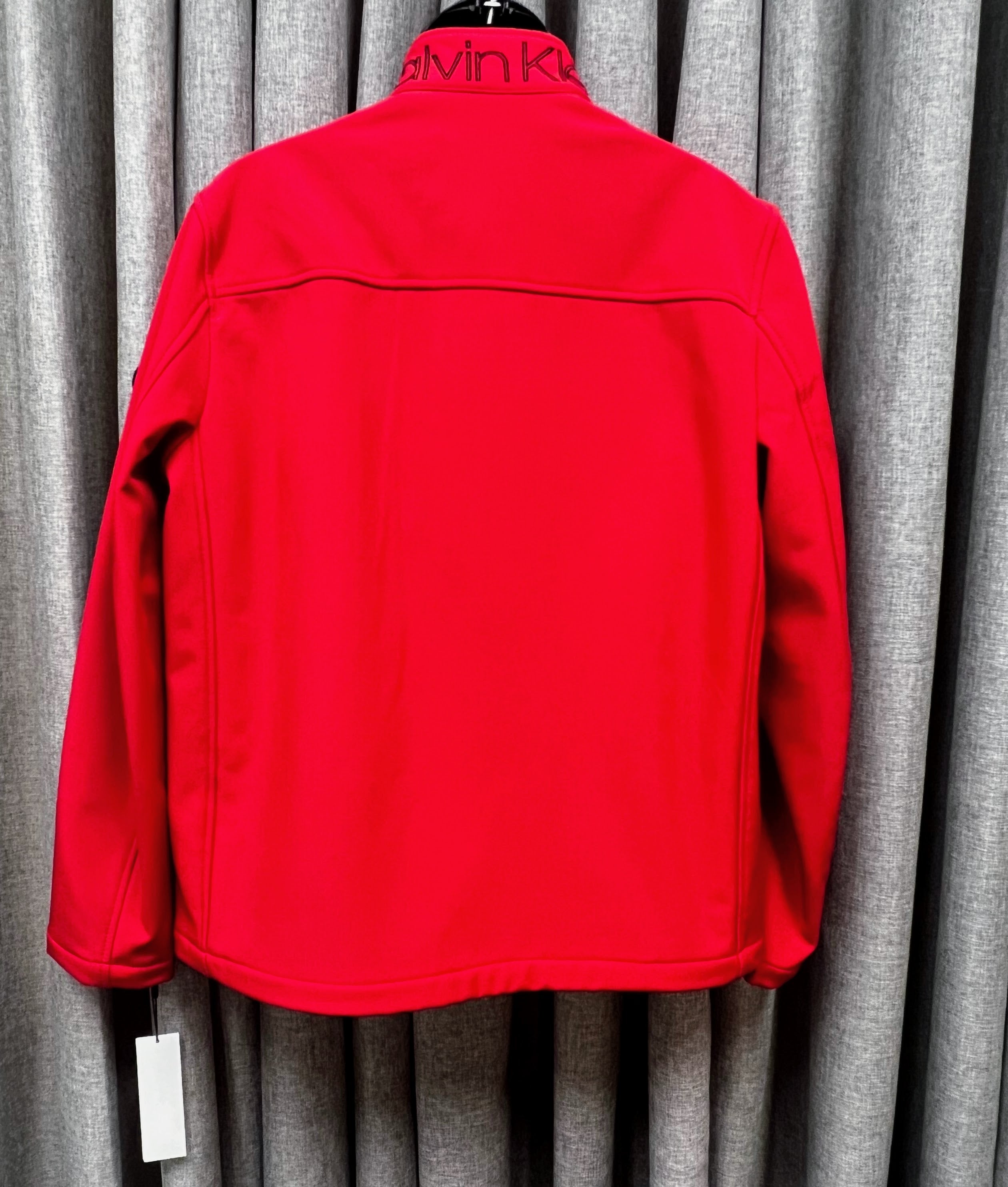 Calvin Klein Red Water Resistant Coat | Size L