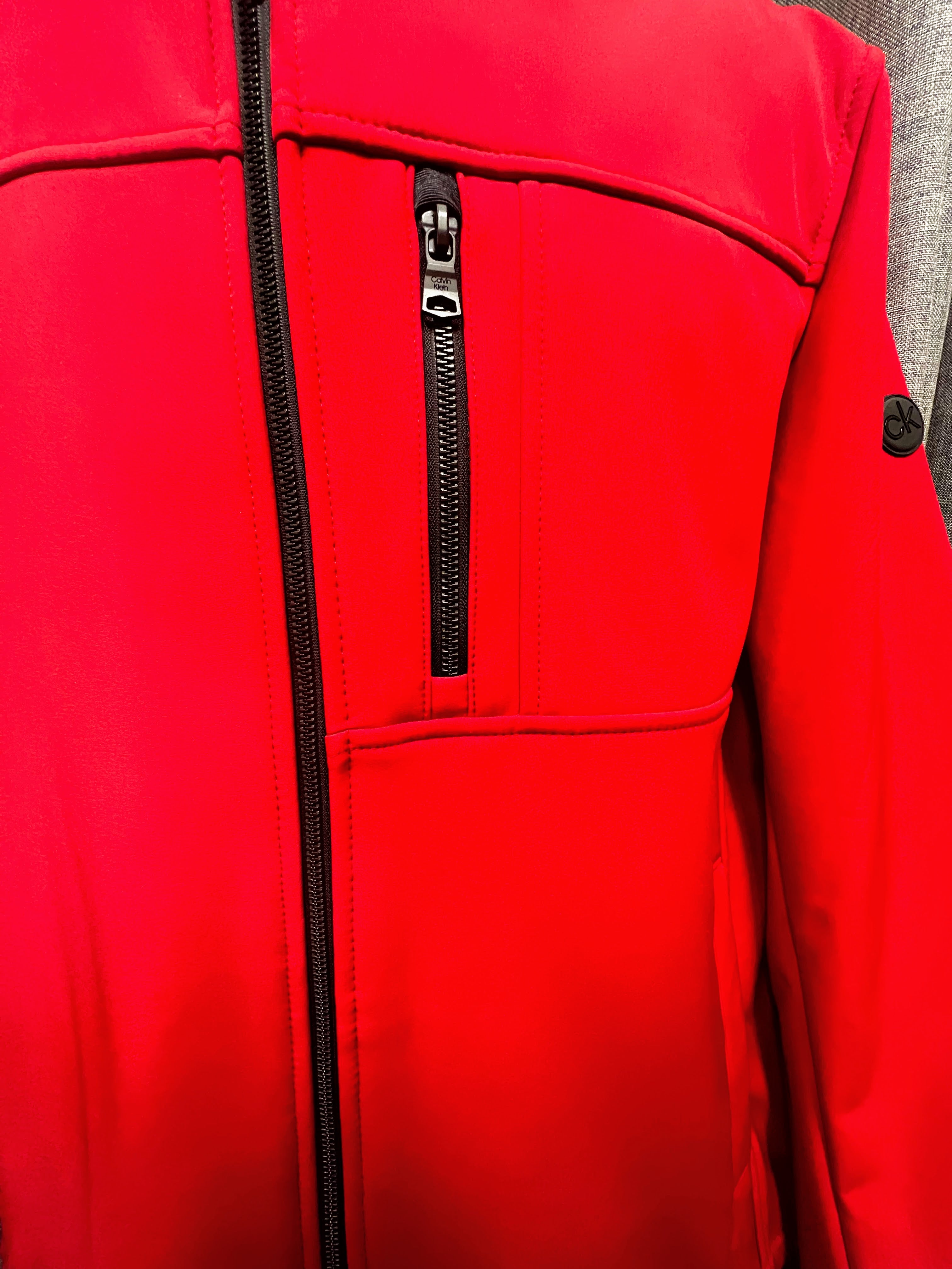 Calvin Klein Red Water Resistant Coat | Size L