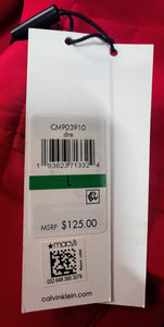 Calvin Klein Red Water Resistant Coat | Size L