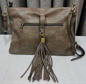 Jen & Co. Marie Vegan Crossbody - Coffee