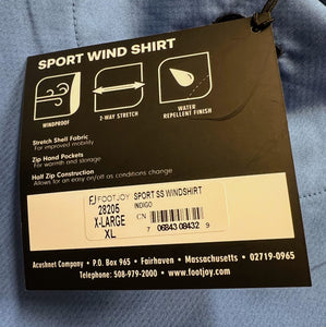 FootJoy Men's Indigo Sport Wind Shirt | Size XL