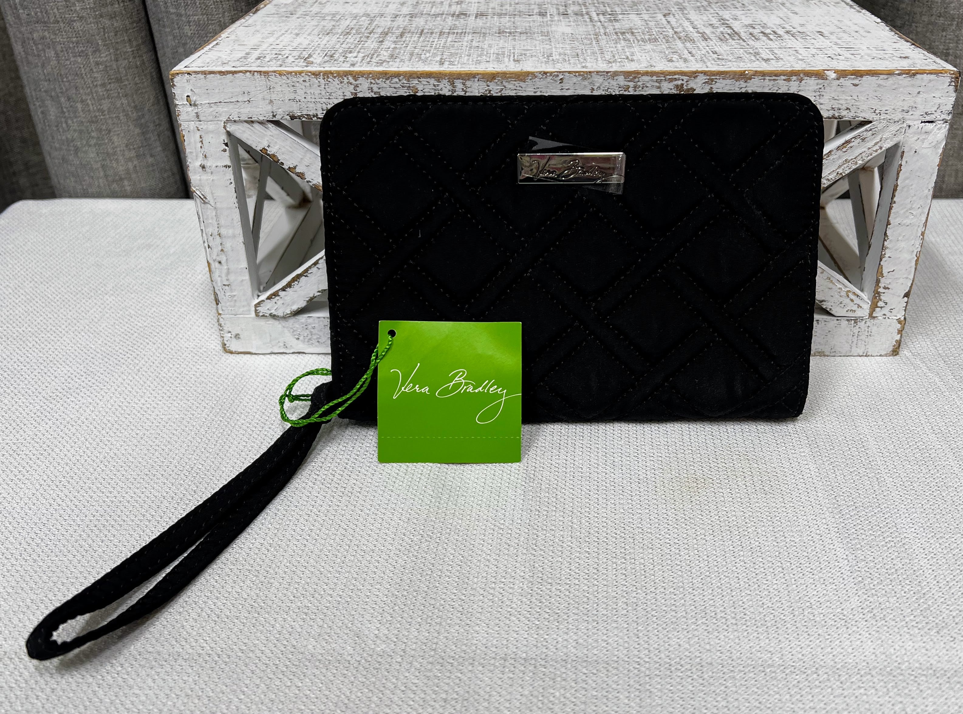 Vera Bradley Zip-Around Wristlet Classic Black