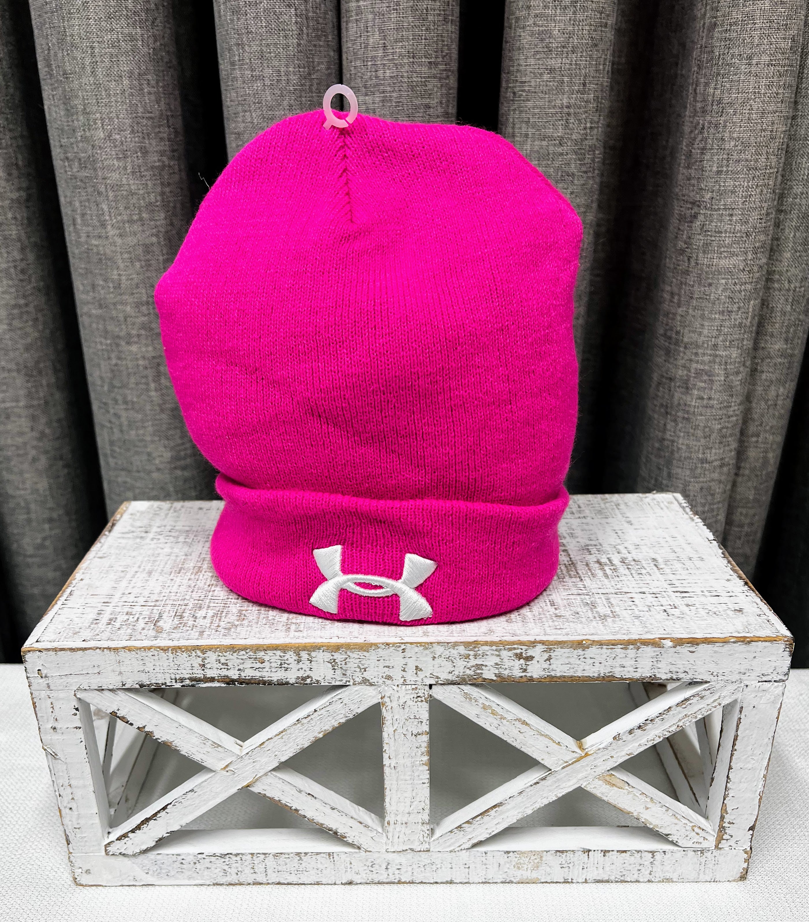 Under Armour Hot Pink Knit Beanie Cap