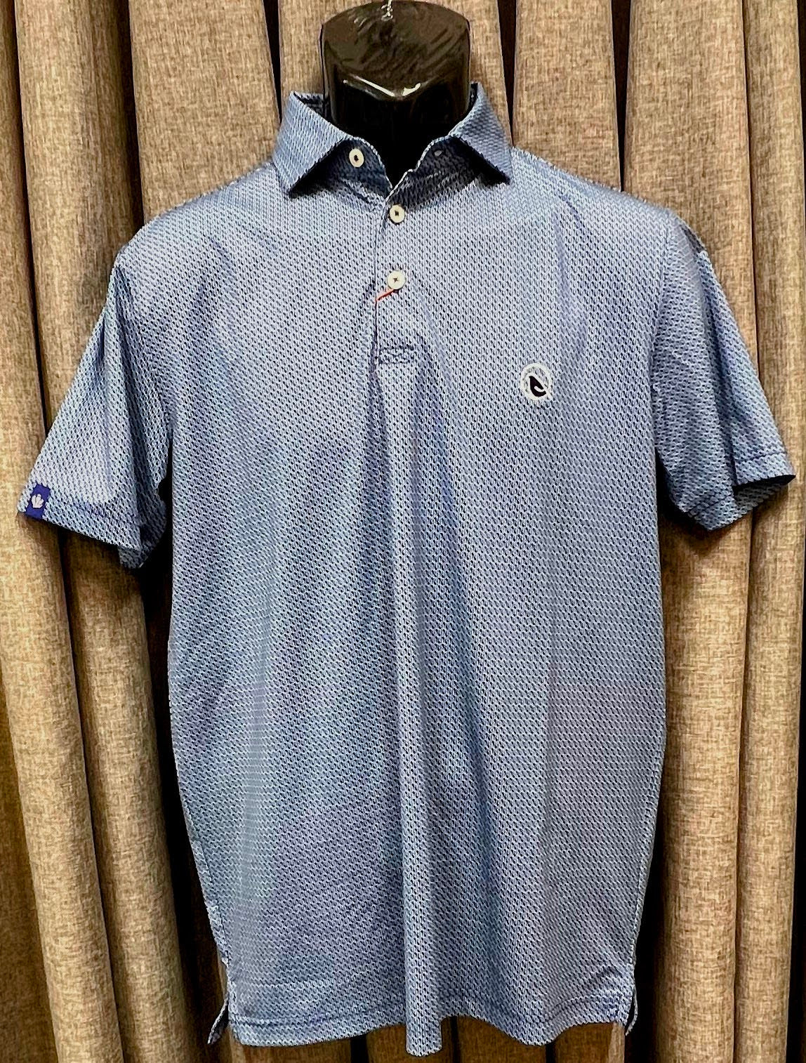 Donald Ross Navy/White Polo | Size Small