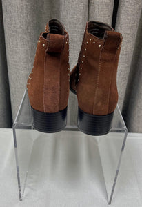 Isaac Mizrahi Brown Studded Booties | Size 8.5