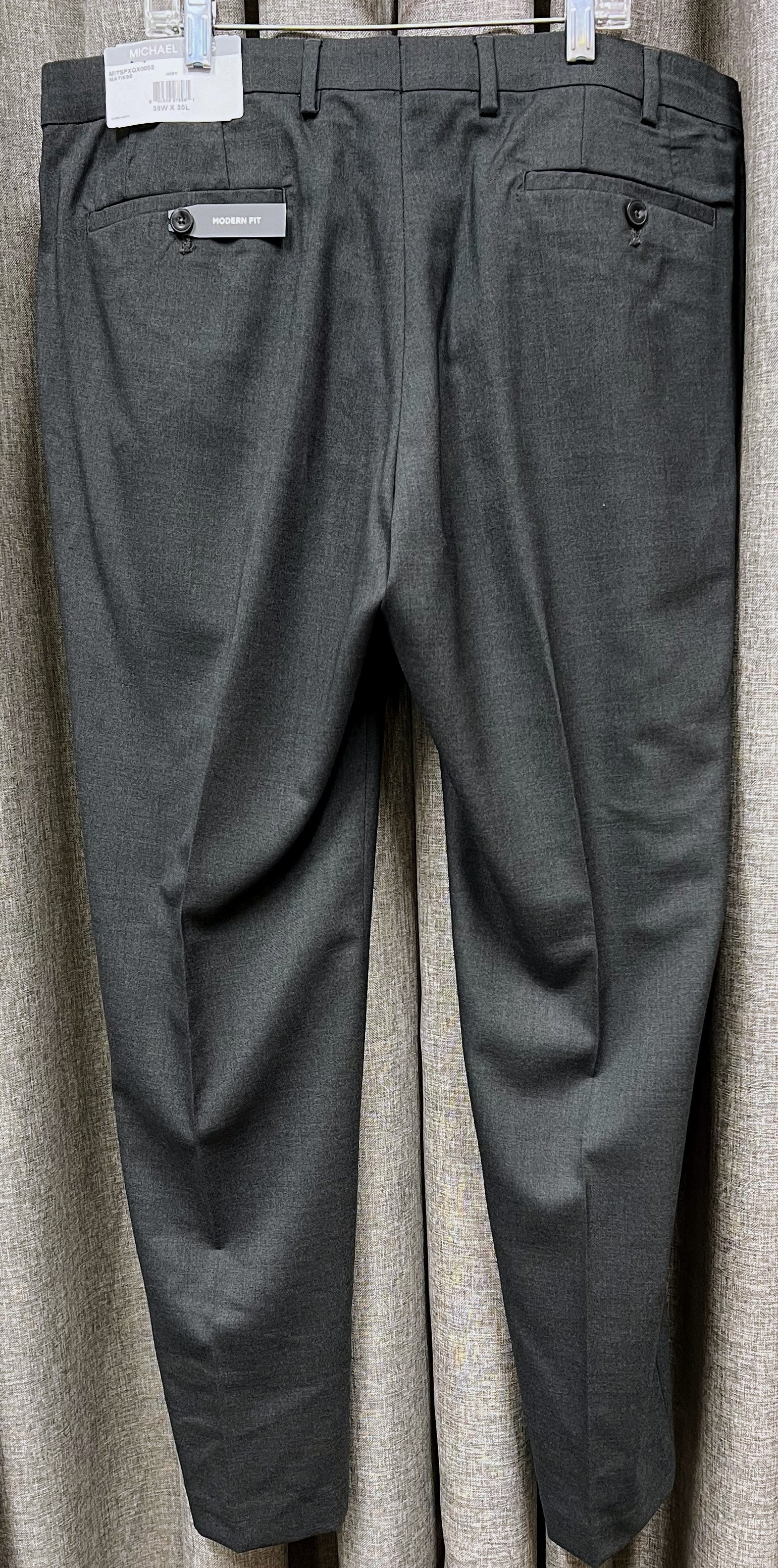 Michael Kors Modern-Fit Suit Pants  | 38W x 30L