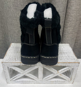 Baretraps Black Suede Booties | Size 6