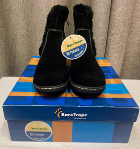 Baretraps Black Suede Booties | Size 6