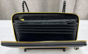 Steve Madden Black Zip Wristlet Wallet