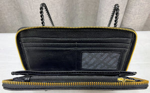 Steve Madden Black Zip Wristlet Wallet