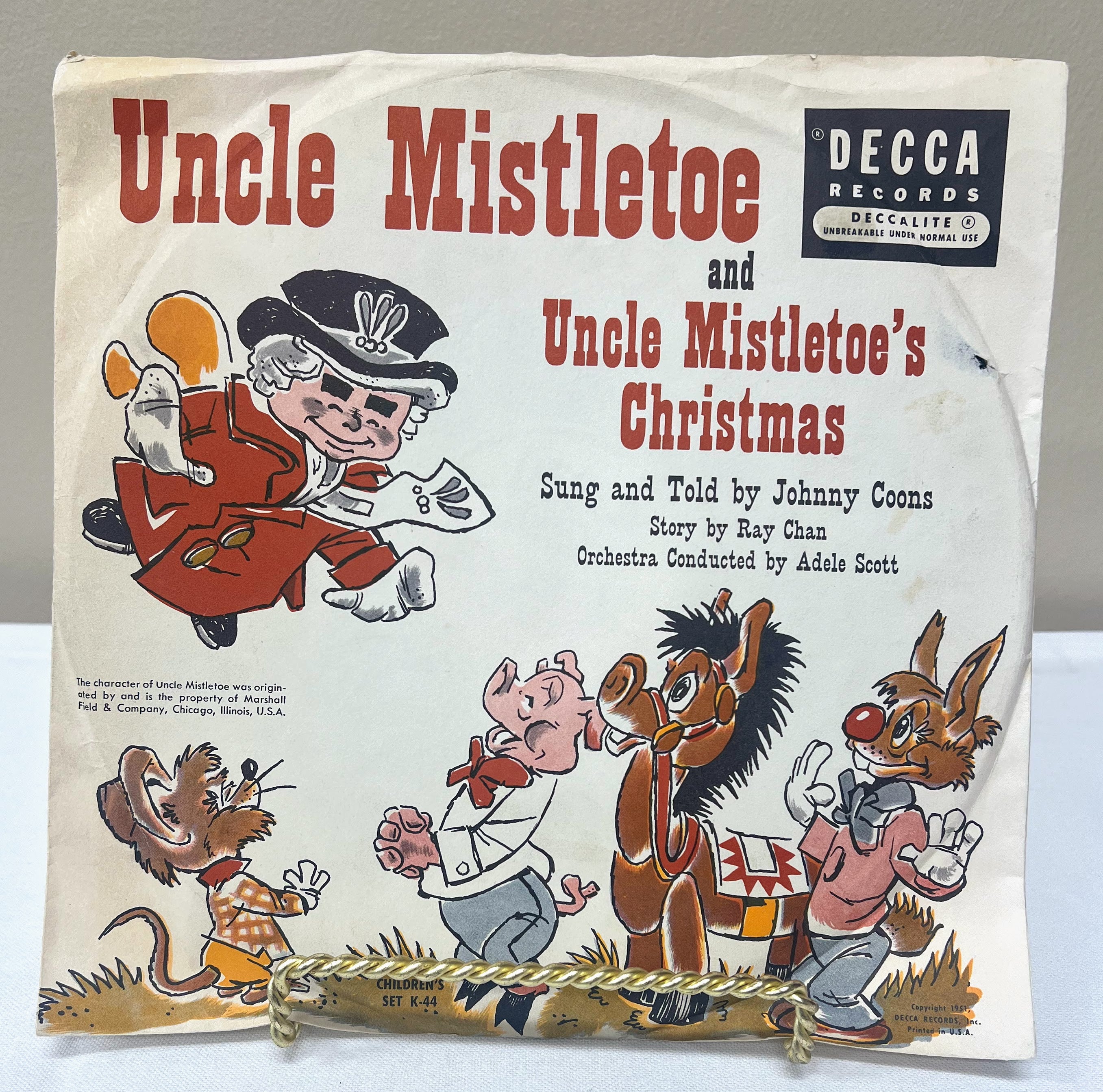 Uncle Mistletoe record by Johnny Croons