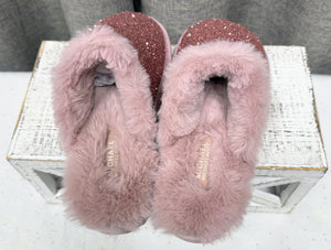 Michael Kors Pink Glitter Slippers | Size 6