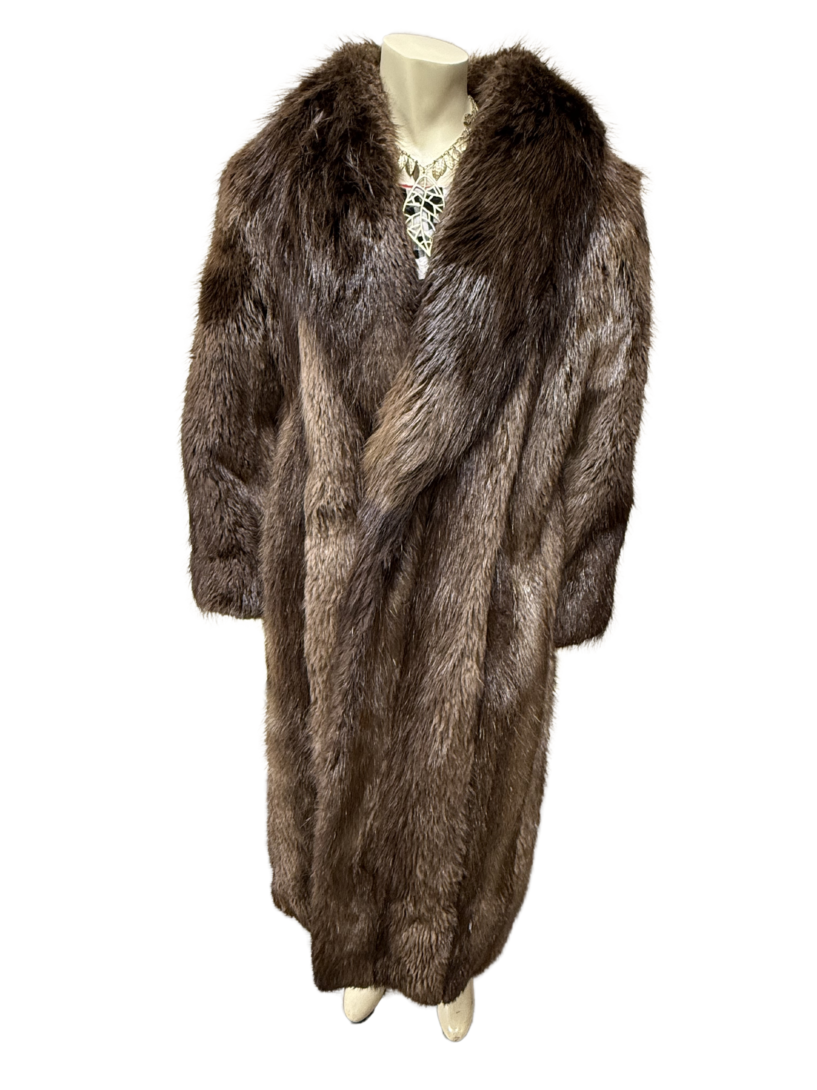 Long Mink Fur Coat