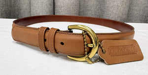 Vintage Women's Tan Coach Belt | Size Large