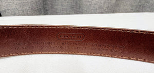 Vintage Women's Tan Coach Belt | Size Large